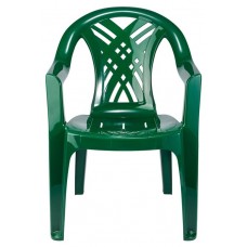Кресло пластиковое «Каждый день» зеленое, 60х66х84 см