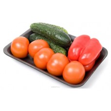 Овощное ассорти огурец перец томат (0,8-1,2 кг), 1 упаковка ~ 1 кг