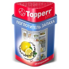 Поглотитель запаха Topperr 2 в 1 с активированным углем лимон, 190 г