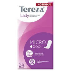 Прокладки урологические для взрослых женские TerezaLady Micro, 24 шт