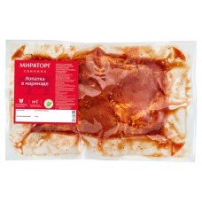 Лопатка свиная «Черкизово» в чесночном маринаде охлажденная (0,9-1,3 кг), 1 упаковка ~ 1,1 кг