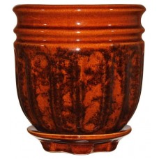 Горшок «Котовская керамика» Гранд керамический коричневый Ø14 см