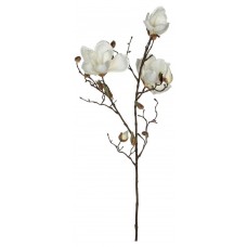 Цветок искусственный Mica Decorations Магнолия белый, 88 см