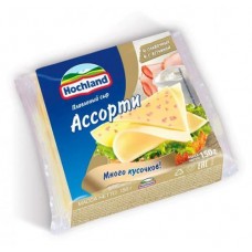 Сыр плавленый Hochland в ассорти в ломтиках 8 шт, 150 г
