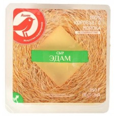 Сыр полутвердый Auchan Красная Птица Эдам нарезка 45%, 350 г
