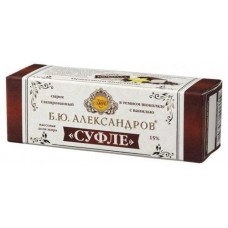 Купить Сырок глазированный «Б.Ю. Александров» Суфле в тёмном шоколаде с ванилью 15%, 40 г
