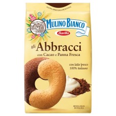 Печенье Mulino Bianco Abbracchi сдобное с какао и сливками, 350 г