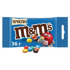 Драже M&M's Криспи шоколадное, 36 г