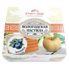 Пастила яблочная «Сладкий Апрель» Вологодская с черникой, 115 г