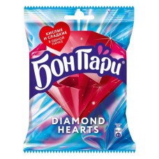 Мармелад жевательный «Бон Пари» Diamond Hearts с кислым и сладким вкусами, 65 г