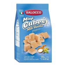 Вафли Balocco Мини кубики молочно-ванильные, 125 г