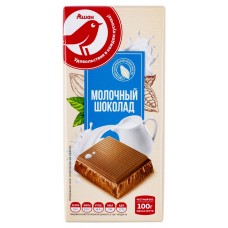 Шоколад АШАН Красная птица молочный, 100 г