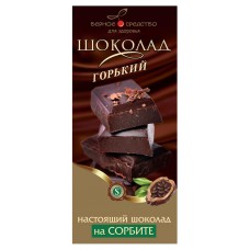 Шоколад горький «Верное средство» на сорбите, 90 г