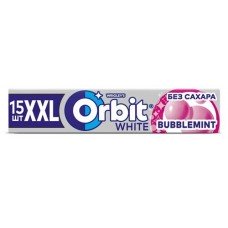 Резинка жевательная Orbit XXL White Bubblemint, 20,4 г