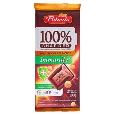 Шоколад молочный «Победа вкуса» Charged Immunity с криспом, 100 г