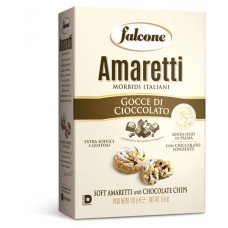Печенье сахарное Falcone Амаретти мягкие с шоколадом, 170 г