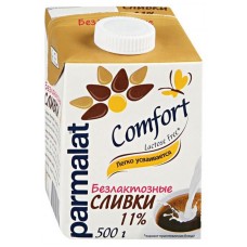 Сливки питьевые Parmalat Comfort безлактозные ультрапастеризованные 11%, 500 г