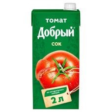 Купить Сок томатный «Добрый» с сахаром и солью, 2 л