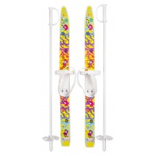 Лыжи детские «Олимпик» Чижики с палками, 75 см