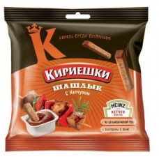 Сухарики ржано-пшеничные «Кириешки» со вкусом шашлыка с кетчуп Heinz, 85 г