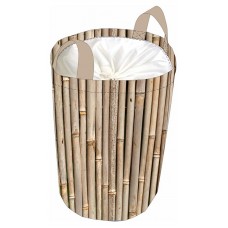 Корзина NAT для хранения вещей бамбук серый, 60x33 см