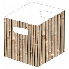 Корзина NAT для хранения вещей бамбук стебли, 30x30 см