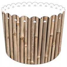 Корзина NAT для хранения вещей бамбук серая, 15x21 см