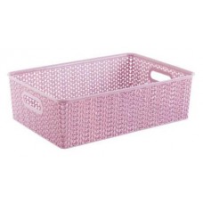 Коробка для хранения «ВиолетПласт» Вязь розовая, 7,5 л