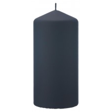 Свеча Bertek Velvet колонна черный, 7х15 см