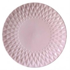 Тарелка обеденнаяенная «МФК» розовая, 27 см