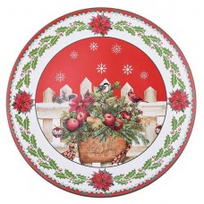 Тарелка для оформления новогодней сервировки Lefard Рождественская сказка, d 40 см