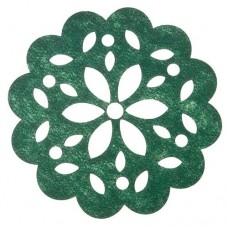 Комплект костеров NAT Снежинка зеленые, 10х10 см