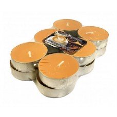 Набор ароматизированных чайных свечей Kukina Raffinata Капучино, 12 шт