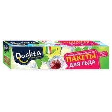 Пакетики для льда Qualita самозакрывающиеся, 192 кубика
