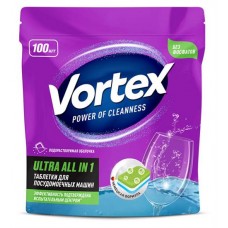 Таблетки для посудомоечных машин Vortex Ultra All in 1, 100 шт