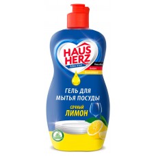 Средство для мытья посуды Haus Herz Сочный лимон, 450 мл
