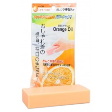 Мыло хозяйственное Sanada Seiko с апельсиновым маслом для стирки трудновыводимых пятен, 100 г
