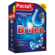 Соль для посудомоечных машин Paclan Brileo специальная, 1 кг