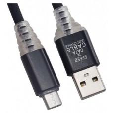 USB кабель Liberty Project Micro USB Змея LED TPE черный