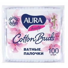 Купить Ватные палочки Aura Cotton Buds, 100 шт