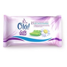 Купить Влажные салфетки для снятия макияжа Ola! Silk Sense, 15 шт