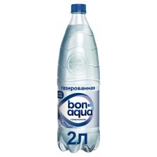 Вода питьевая BonAqua с газом, 2 л