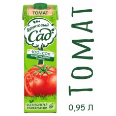 Сок томатный «Фруктовый Сад» с солью, 950 мл