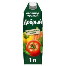 Нектар «Добрый» Уголки России овощной урожай, 1 л