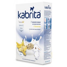 Купить Kаша Kabrita на козьем молоке 7 злаков с бананом с 6 мес, 180 г