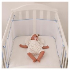 Бортик в кроватку Baby Nice голубой, 31х180 см