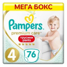 Трусики Pampers Premium Care Размер 4 (9-15 кг), 76 шт
