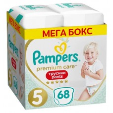 Трусики Pampers Premium Care размер 5 (12-17 кг), 68 шт