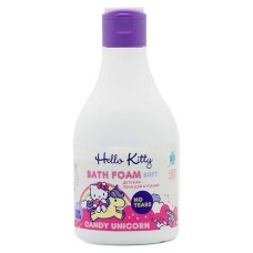 Детская пена для купания Hello Kitty  Candy Unicorn клубничное печенье и 7 трав, 250 мл