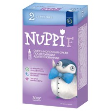 Смесь Nuppi F 2 молочная последующая адаптированная с 6 месяцев 300г